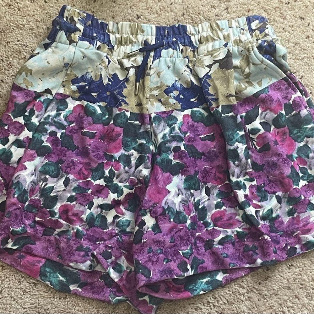 Sold Dries Van Noten Floral Drawstring Shorts L